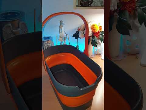 Faltbarer Eimer,CLEANHOME Kübel,12L Wasserspeicherkapazität Putzeimer, Einfach genial und so vielsei