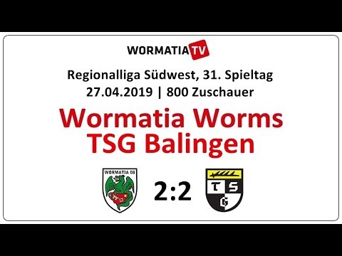 Zusammenfassung Wormatia - TSG Balingen 2:2 (27.04.2019)