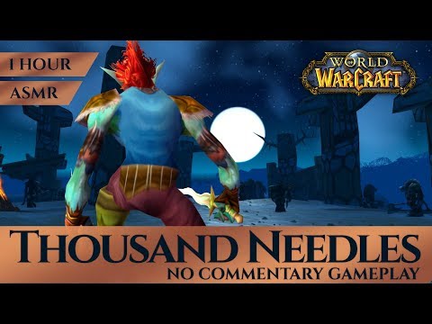 Vanilla Thousand Needles - Gameplay No Commentary, ASMR (1 hour, 4K, World of Warcraft Classic)