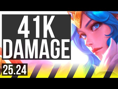 ASHE & Seraphine vs SAMIRA & Thresh (ADC) | 41K damage, Good KDA: 19/3/10 | KR Diamond | 25.24