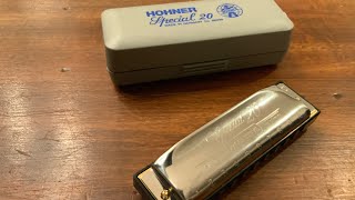 Video thumbnail for Jamming with my New Hohner Special 20 in Key of C. Blues Backing Track in G by Dwayne Martin Harmonica Player
