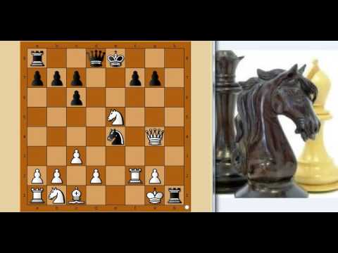 Šah :  Opasni napad preko otvorene H linije   - MAYET vs ANDERSSEN - Španska partija  # 974