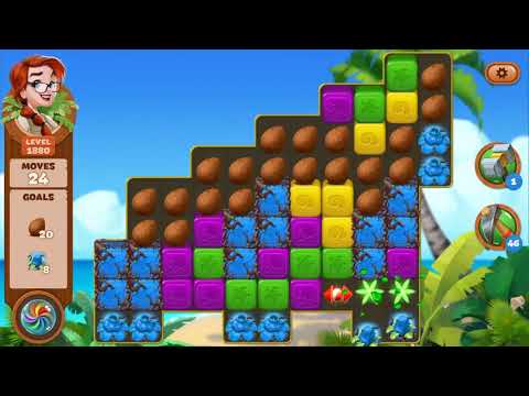 Lost Island Blast Adventure Level 1880 NO BOOSTERS - A S GAMING ✔️