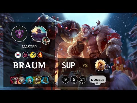 Braum Support vs Leona - KR Master Patch 10.22
