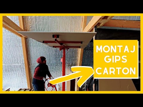 #28 Montaj gips carton la cabana A Frame de la Salciua Noua