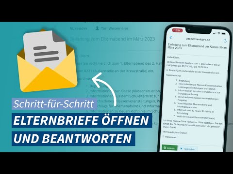 IServ module "Parent Letters": Opening and replying to parent letters