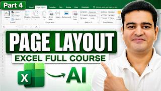 MS Excel Page Layout Tab in Hindi | MS Excel Course with AI 2026 | #msexcelcourse #pagelayout