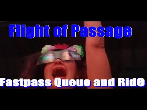 Flight of Passage Fastpass Queue and Ride Video - Walt Disney World - Pandora - Animal Kingdom
