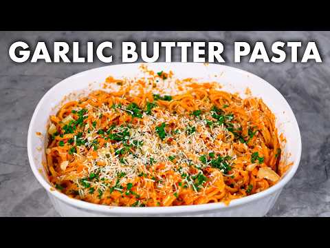 Homemade Garlic Butter Pasta - For Garlic Lovers!