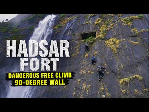 We Climbed Dangerous 90° Rock Face at Hadsar Fort | Difficult Trek in Maharashtra