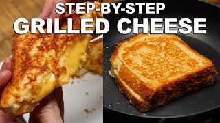 How To Make: Easy Grilled Cheese Sandwich | in a pan