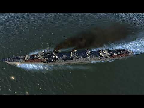 IJN Shimakaze (島風) (Island Wind) "Type C"  destroyer: Torpedo  Lunching Test sail(WAR Thunder Naval)