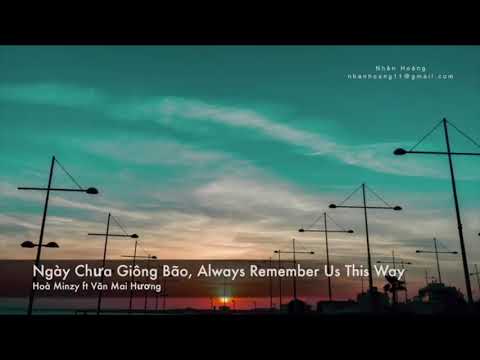 Ngày chưa giông bão| Karaoke| Hoà Minzy & Văn Mai Hương