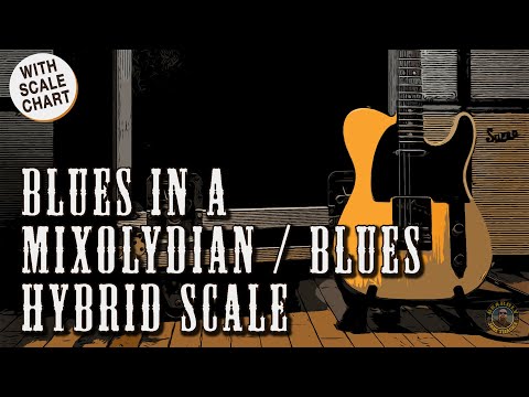 Blues Backing Track in A Mixolydian / Blues hybrid scale