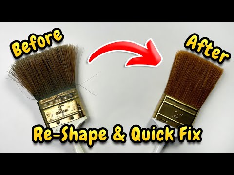 How To Cut, Shape & Fix Your Paint Brush Bristles!