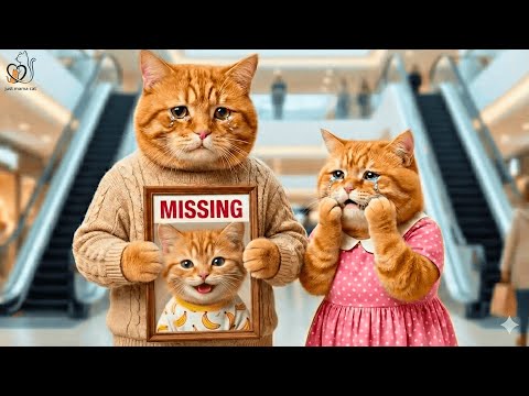 Ginger Kitten Went Missing in a Mall…  Mama & Papa Cat Did Something Unbelievable