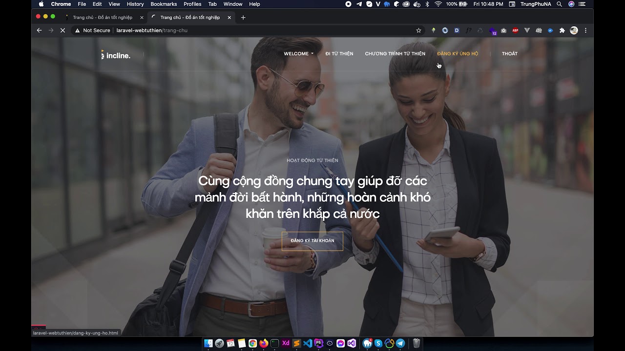 Đồ án - Website từ thiện laravel - Code website