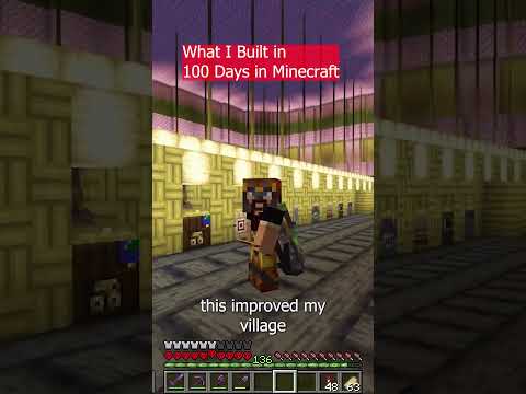 Megastructure build in 100 days! | CNC Minecraft #shorts