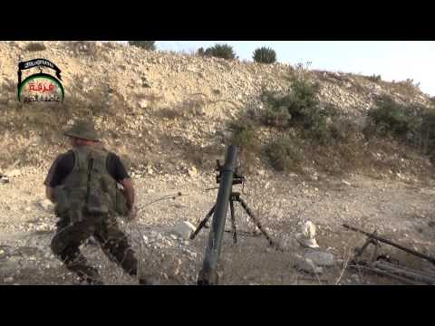 استهداف تجمعات قوات النظام في جبل دورين في ريف اللاذقية بواسطة صواريخ الكاتيوشا من قبل فرقة عاصفة الحزم