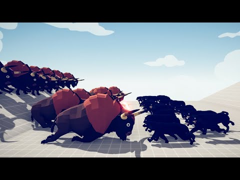 Giant Bison vs Every Unit - Totally Accurate Battle Simulator TABS