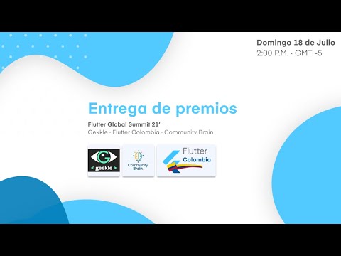 Entrega de premios · Flutter Global Summit 21'