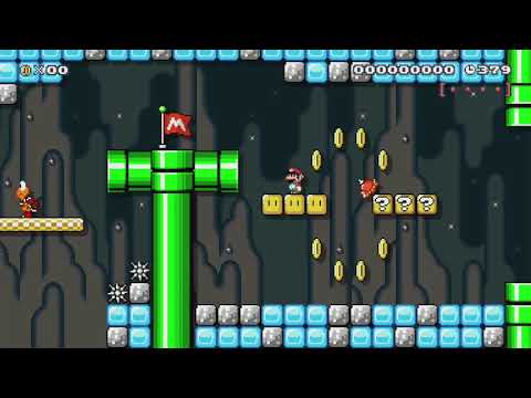 JBW 3-2 Slippery Site by JungleB - SUPER MARIO MAKER - NO COMMENTARY 1bh