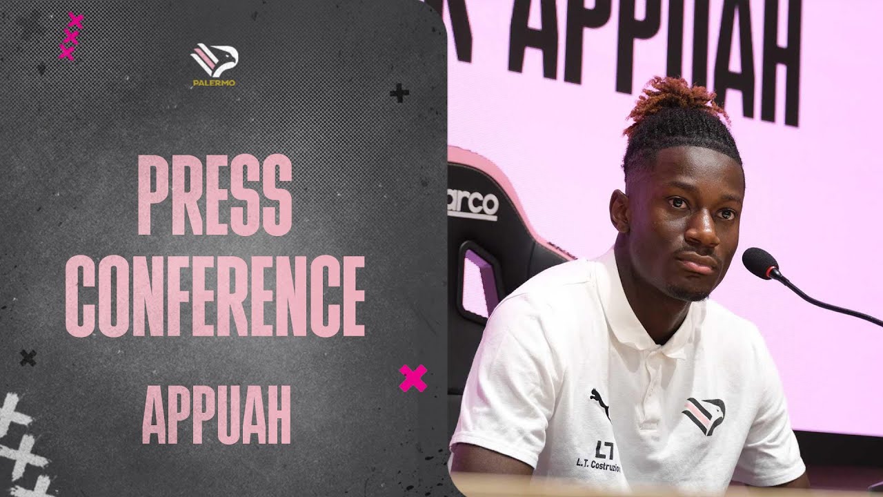 Palermo, la presentazione di Appuah: "Felicissimo di aver scelto i rosanero. L'infortunio? Sto recuperando"