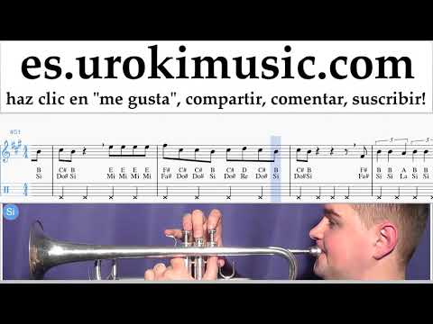 Tutorial de Trompeta Lele Pons - Celoso Clases Notas um-i927