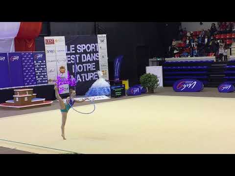 Candice Dutertre cerceau - Nat A 14/15 ans - France Besançon 2018