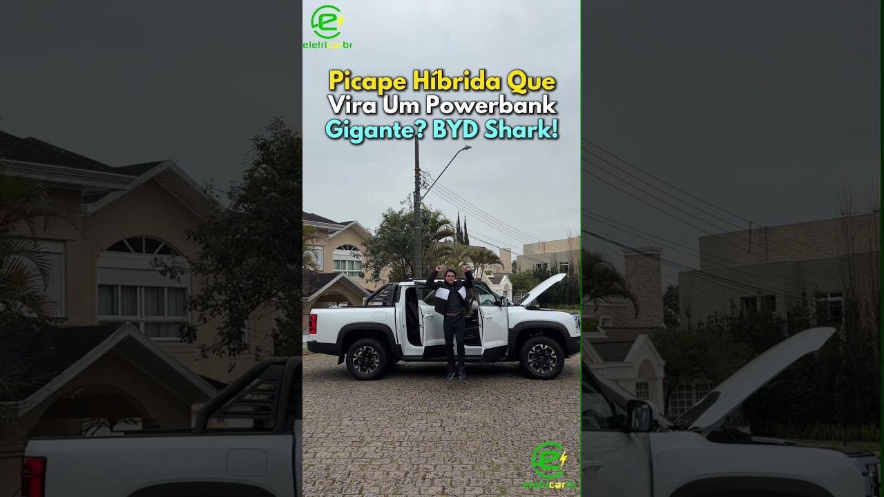 Picape Híbrida Que Vira Um Powerbank Gigante? BYD Shark⚡