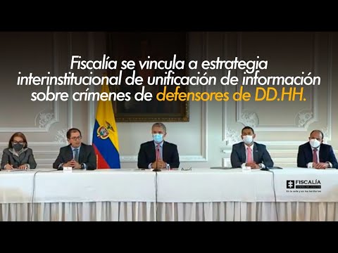 Fiscal Francisco Barbosa: Fiscalía fortalece estrategias de protección a líderes sociales