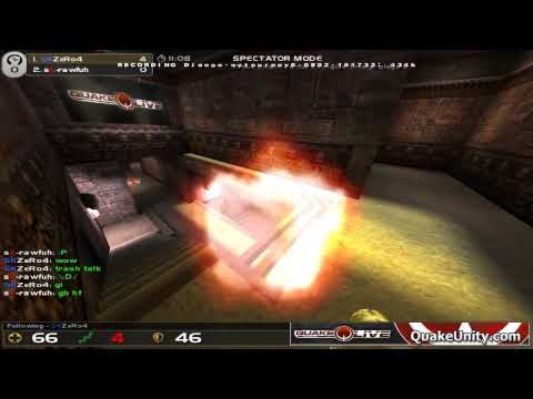 ZeRo4 Vs rawfuh - QuakeLive - Quakecon 2008 (SHOUTCAST) PART 1/4