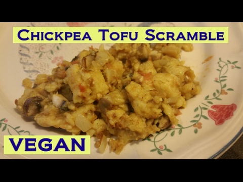 Easy Chickpea Tofu Scramble! (soy-free, vegan!)