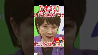 消費税率初下げ 後手政治