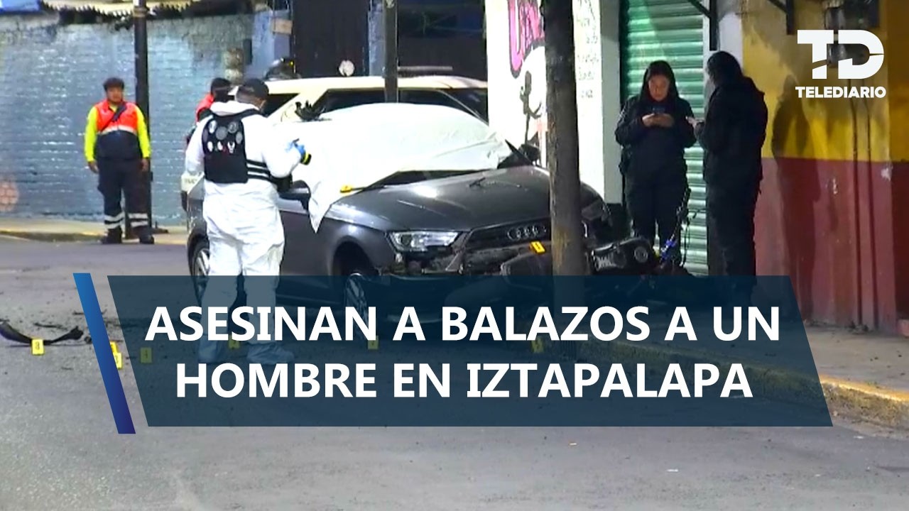 ¡23 balazos! Hombre es asesinado dentro de su auto en calles de Iztapalapa; lo estaban esperando