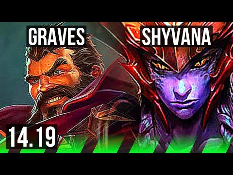 GRAVES vs SHYVANA (JGL) | 13/3/7, Dominating, Rank 11 Graves | EUW Challenger | 14.19
