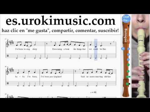 Como Tocar Flauta dulce B. OneRepublic - Counting Stars Parte#2 Clases Notas Musicales Tutorial