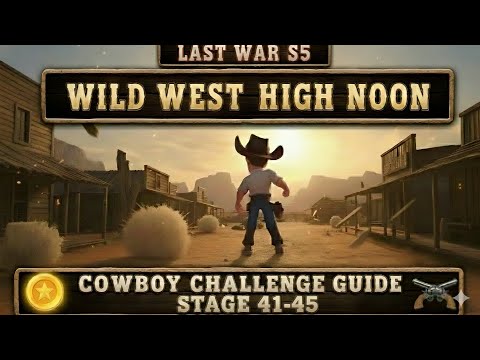 Last War Season 5 : High Noon Stage 41 - 45 Guide ! 🤠