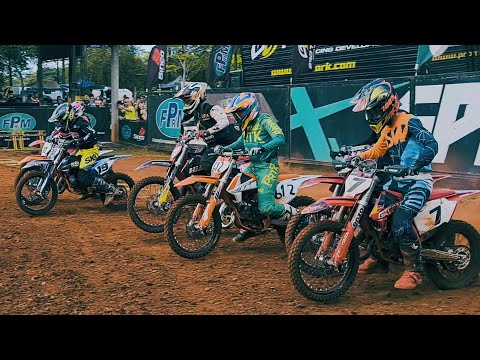 Largada forte e muita disputa na  Categoria 150cc - 8ª Etapa Campeonato Paranaense de Motocross 2022