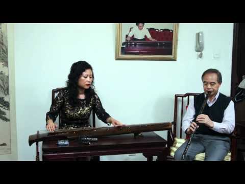 Guqin Xiao duet  Wang Fei Chinese Music 琴箫合奏《关山月》王菲古琴李祥霆箫