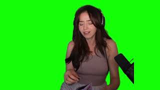 Pokimane "if you're a broke boy, just say so" green screen