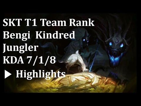[SKT T1 5:5 Rank] Bengi 킨드레드(Kindred,千珏) Jungler(打野) Highlights