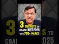 3 Secrets How To Crack NEET 2025 In 5 Months NEET Motivation Shorts Esaral Neet