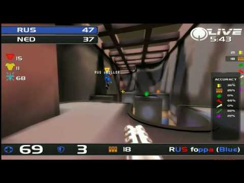 Quakelive: Russia vs Netherlands - ENC Semi Final TDM part1