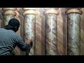 Super Cat Motif Marmer Pillar Marble Pillar Painting, Video Pilihan!