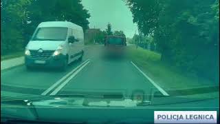 Wideo: 51-letni mieszkaniec powiatu lubi�skiego jecha� ca�� szeroko�ci� jezdni