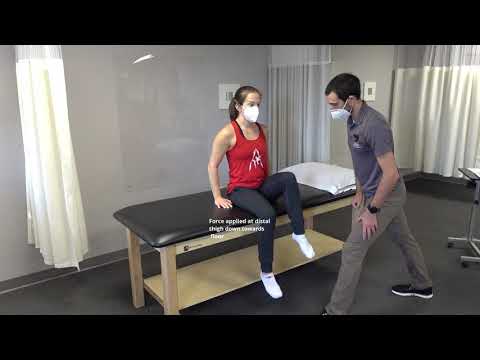 Manual Muscle Test for Hip Flexion