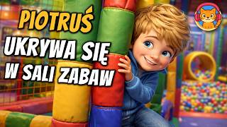 Piotruś Ukrywa Się w Sali Zabaw - okładka bajki audio