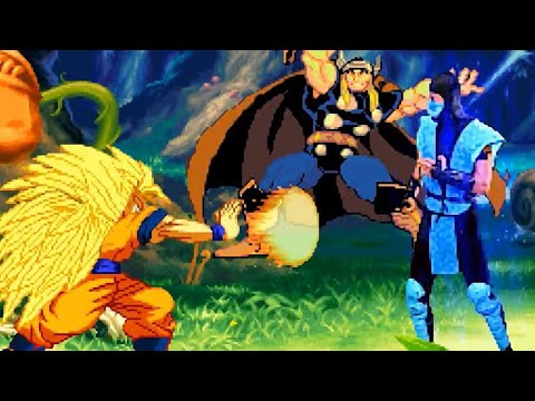Super Saiyan 3 Goku vs Sub-Zero HD