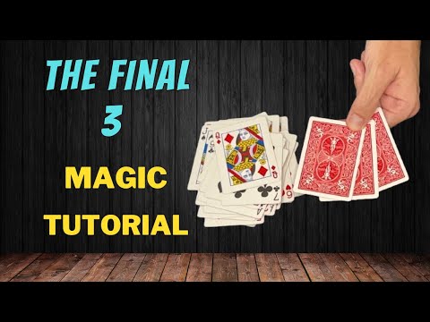 The Final 3 - How To Find 3 Selected Cards - Easy Self Working Magic Card Trick Tutorial